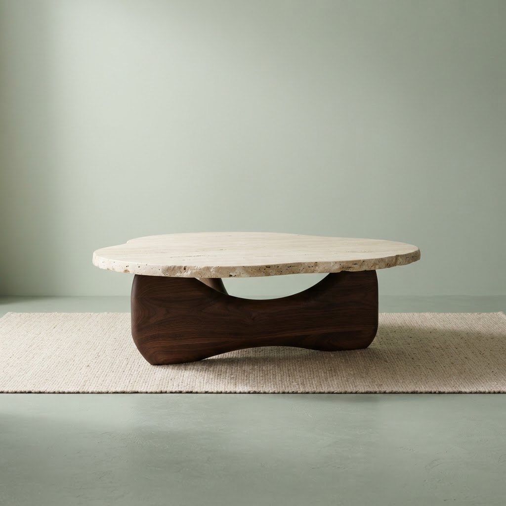 Sculptural stone coffee table from TrailFox